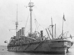 Stern view of the HMS Defence Stern view of the HMS Defence
