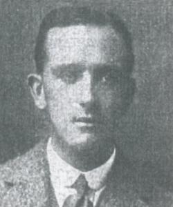 Black and White head and shoulder shot civilian collar and tie.